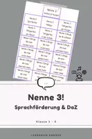 Vorschau - Stationenlernen - Nenne 3! – Verben & Freizeit | Sprachförderung & DaZ | 18 Sprechkarten zum Wortschatz | Mündlicher Sprachgebrauch | Grundschule - Deckblatt