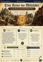 Vorschau - Spiele - Eine Reise ins Mittelalter Escape Room Geschichte Klasse 5 bis 7 letzte Schulwoche - Deckblatt