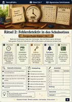 Vorschau - Spiele - Die gestoppte Schulferienuhr Escape Room Klasse 5 bis 7 letzte Schulwoche - Seite 3