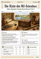 Vorschau - Spiele - Geschichte Escape Room Bundle Klasse 5 bis 7 Vorsommerferien Vertretungsstunde - Seite 1