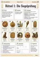 Vorschau - Spiele - Geschichte Escape Room Bundle Klasse 5 bis 7 Vorsommerferien Vertretungsstunde - Seite 3