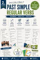 Vorschau - Arbeitsblätter - Past Simple Regular Verbs – Übungspaket für die 2. Klasse Mittelschule - Deckblatt