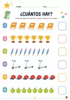 Vista previa - Hojas de trabajo - PACK MATEMÁTICAS PARA CICLO INICIAL - página 1