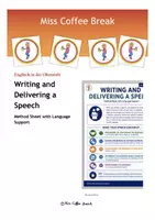 Vorschau - Arbeitsblätter - Writing and delivering a speech (Method Sheet with Language Support / EF - Q1 - Q2)) - Deckblatt