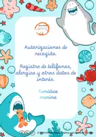 Vista previa - Fichas informativas / Documentos de lectura - Hojas autorizaciones y otros datos de intérés 1ºCiclo - Portada