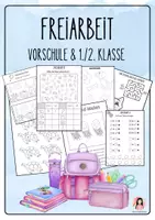 Vorschau - Arbeitsblätter - Freiarbeit – 40 Arbeitsblätter zum Lesen, Rechnen & Knobeln - Deckblatt