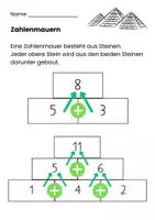 Vorschau - Arbeitsblätter - Zahlenmauern bis 100 - mit Tafelmaterial - Seite 3