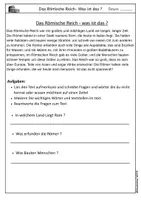 Vorschau - Arbeitsblätter - Das Römische Reich - Seite 1