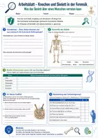 Vorschau - Arbeitsblätter - Wanyvo´s Lernspuren - Knochen und Skelett in der Forensik 2 - Seite 1