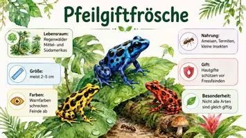 Vorschau - Arbeitsblätter - Arbeitsblätter zum Thema "Pfeilgiftfrosch" + Lösung & MP3 + Infografik - Seite 3