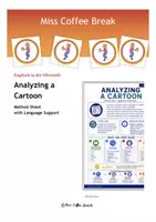 Vorschau - Arbeitsblätter - Analyzing a cartoon (Method Sheet with Language Support / EF - Q1 - Q2) - Deckblatt