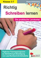 Vorschau - Arbeitsblätter - Richtig schreiben - Praktische Lernkartei | LRS, Rechtschreibung, Hörübungen, Dopplung, Dehnungs-h, Förderbedarf | Deutsch Grundschule Sekundarstufe Klasse 3-10 Lösungen - Deckblatt