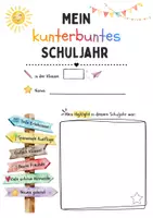 Vorschau - Arbeitsblätter - Mein kunterbuntes Schuljahr - Seite 1