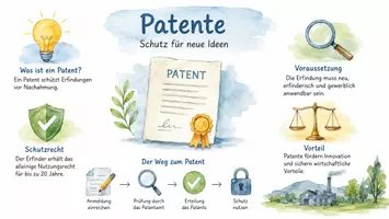 Vorschau - Arbeitsblätter - Arbeitsblätter zum Thema "Patent" + Lösung & MP3 + Infografik - Seite 1