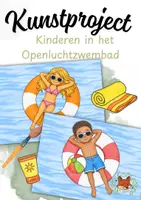 Voorbeeld - Kunstproject Zomer | Kinderen in het Openluchtzwembad | Knutselen & Schilderen - Voorblad
