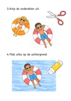 Voorbeeld - Kunstproject Zomer | Kinderen in het Openluchtzwembad | Knutselen & Schilderen - Pagina 2