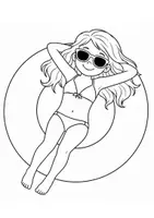 Voorbeeld - Kunstproject Zomer | Kinderen in het Openluchtzwembad | Knutselen & Schilderen - Pagina 3