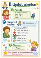 Vorschau - Poster - Gebete schreiben | Religion | 4 Klassenraumplakate als Schreibhilfe für Klage-, Lob-, Bitt- und Dankgebet | Förderschule, Grundschule & Sekundarstufe I | Klasse 2–7 - Seite 3