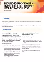 Vorschau - Arbeitsblätter - Bildungsgerechtigkeit – Entscheidet die Herkunft über den Abschluss? - Seite 1