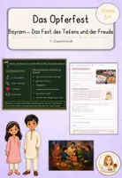 Vorschau - Stundenentwürfe - Opferfest Bayram / Eid al-Adha – Unterrichtsmaterial Religion Klasse 3/4 - Deckblatt
