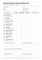 Vorschau - Arbeitsblätter - Feedbackbogen für Praxisbesuche – Strukturierte Rückmeldung für die sozialpädagogische Ausbildung - Deckblatt