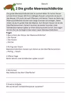 Vorschau - Stundenentwürfe - Kostenlos: Lesetraining Meerestiere – Leseverständnis Klasse 2 - Seite 2