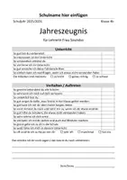 Vorschau - Anderer Materialtyp - Zeugnis für die Lehrkraft | Feedback durch die Schüler - Seite 3