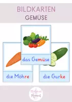 Vorschau - Bildkarten - Bildkarten: Gemüse (DaZ-Unterricht) - Deckblatt