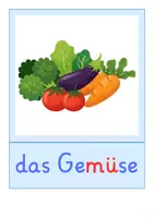 Vorschau - Bildkarten - Bildkarten: Gemüse (DaZ-Unterricht) - Seite 1