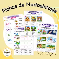 Vista previa - Hojas de trabajo - Fichas de morfosintaxis - Portada