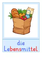 Vorschau - Bildkarten - Bildkarten: Lebensmittel (DaZ-Unterricht) - Seite 1