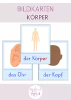 Vorschau - Bildkarten - Bildkarten: Körper (DaZ-Unterricht) - Deckblatt