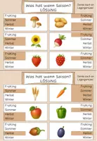Vorschau - Quiz - Klammerkarten: Was wir wann ernten - Obst, Gemüse & Co - Seite 2