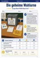 Vorschau - Spiele - Vorsommerferien Notfall Escape Room Bundle Klasse 5 bis 8 Politik Geographie Klassenleitung - Seite 1