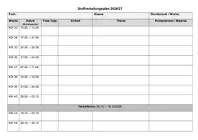 Vorschau - Lehrpläne/Lehrermaterial - Klassenmanagement: Stoffverteilungsplan 2026/27 (Rheinland-Pfalz) - Seite 3