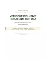 anteprima - Materiale di supporto/inclusione - Verifiche inclusive per alunni con DSA – Guida pratica con esempi pronti - Pagina di copertina