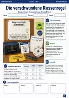 Vorschau - Spiele - Die verschwundene Klassenregel Escape Room Klasse 5 bis 6 - Deckblatt