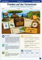 Vorschau - Spiele - Frieden auf der Ferieninsel Escape Room Klasse 6 bis 8 - Deckblatt
