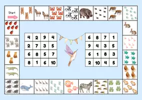 Vorschau - Spiele - Zahlenspiele bis 10 – spielerisch Zahlen festigen | 7 differenzierte Spielpläne - Seite 1