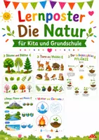 Vorschau - Poster - Lernposter „Natur“ – Die Natur spielerisch entdecken - Deckblatt