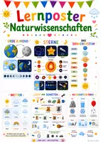 Vorschau - Poster - Lernposter „Naturwissenschaften“ – Die Welt der Wissenschaft spielerisch entdecken - Deckblatt