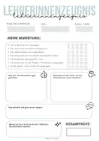 Vorschau - Anderer Materialtyp - Zeugnis für Lehrpersonen (Feedbackbogen) - Seite 3