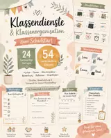 Vorschau - Poster - Klassendienste & Klassenorganisation – 24 Vorlagen zum Schulstart - Deckblatt