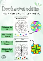 Vorschau - Arbeitsblätter - Rechenmandala Bundle bis 20 - Seite 1