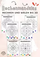Vorschau - Arbeitsblätter - Rechenmandala Bundle bis 20 - Deckblatt