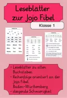 Vorschau - Arbeitsblätter - Leseblätter zur Jojo-Fibel Klasse 1, alle Buchstaben - Deckblatt
