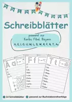 Vorschau - Arbeitsblätter - Karibu Schreibblätter Teil 1 (Bayern) - Deckblatt