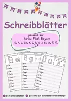 Vorschau - Arbeitsblätter - Karibu Schreibblätter Teil 2 (Bayern) - Deckblatt