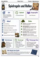 Vorschau - Spiele - Der Werwolffall von Nebeldorf Escape Room Klasse 5 bis 6 Leselogik und Beweise kombinieren - Seite 1