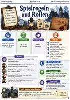 Vorschau - Spiele - Das Geheimnis im Gruseldorf Escape Room Klasse 5 bis 6 Leselogik und Beweise kombinieren - Seite 1